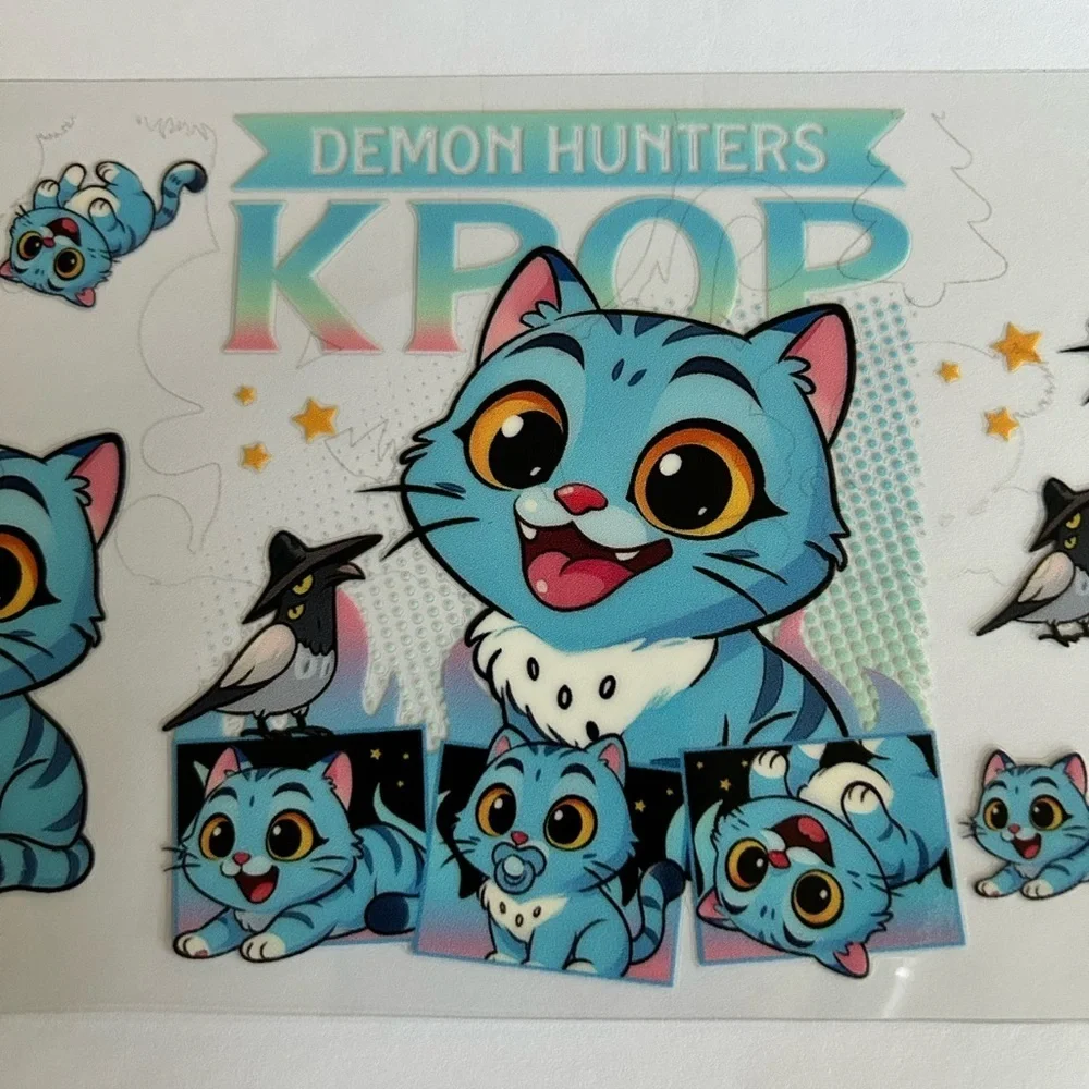 Derpy Tiger K-Pop Demon Hunter Cup Decal 198